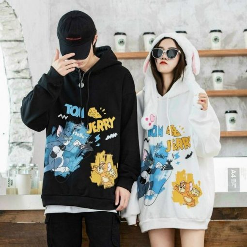 Áo khoác hoodie Tom & Jerry siêu đáng yêu dành cho các cặp đôi