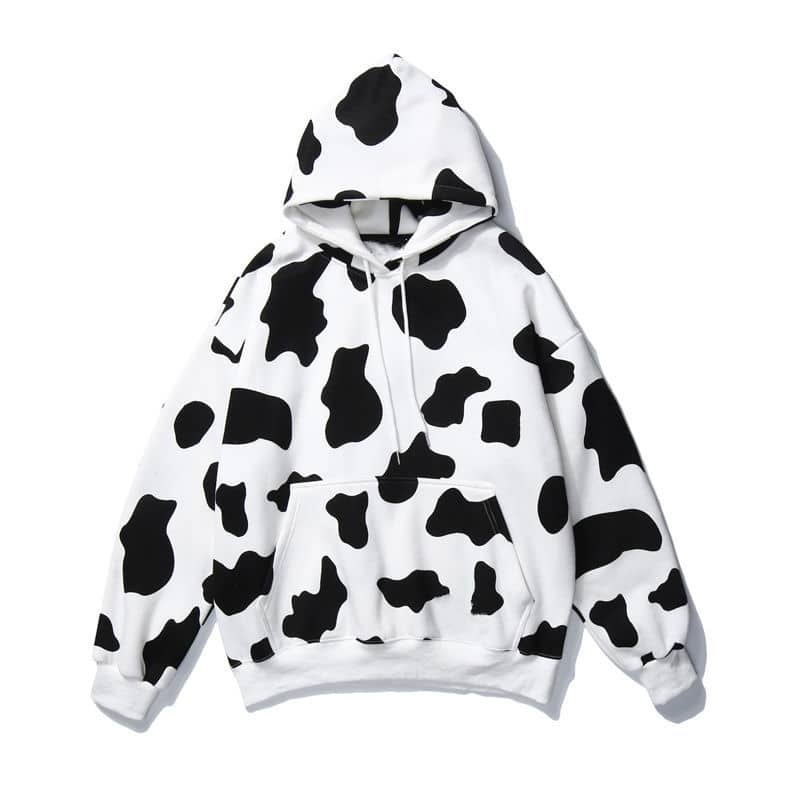 Áo khoác hoodie bò sữa