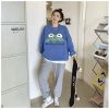 Áo sweater nữ in hình ếch dễ thương chất liệu nỉ siêu mịn
