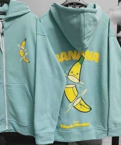 Áo hoodie in hình trái chuối BANANA vải thun nỉ mềm mịn