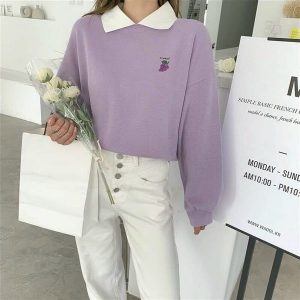 Áo sweater in hình quả dâu nhiều màu sắc cực đẹp